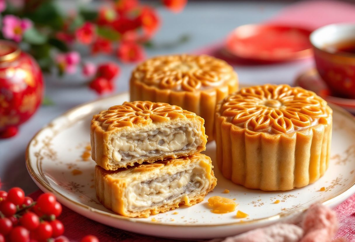 Lotus Seed Mooncake recipe image