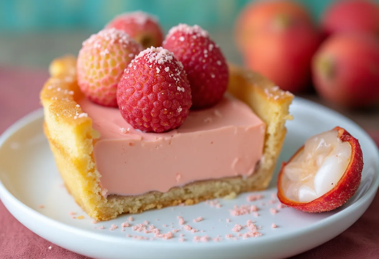 Lychee Bangkok Tart recipe image