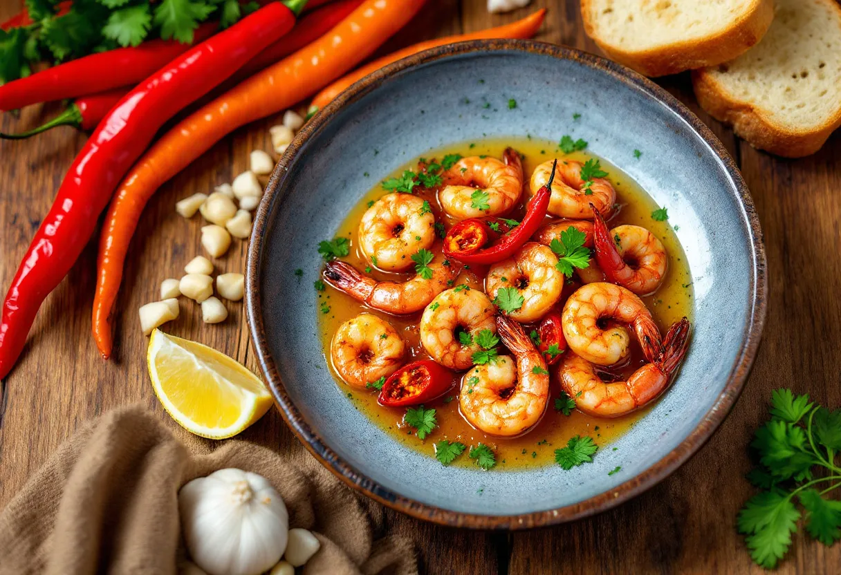 Madrid Fuego Gambas recipe image