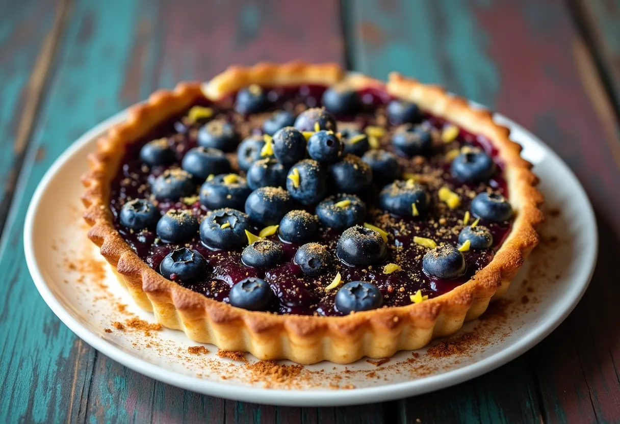 Maine Blueberry Tart recipe image