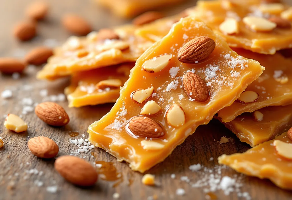 Maple Almond Brittle recipe image
