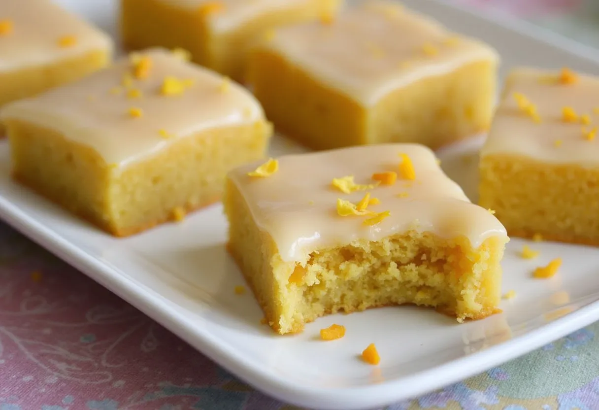 Maple Citrus Glaze Bars