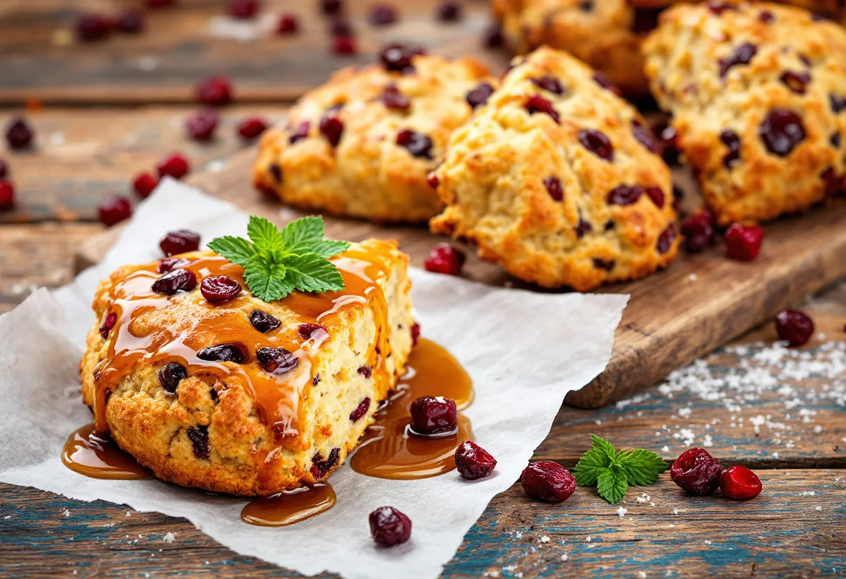 Maple Cran-Cherry Scone