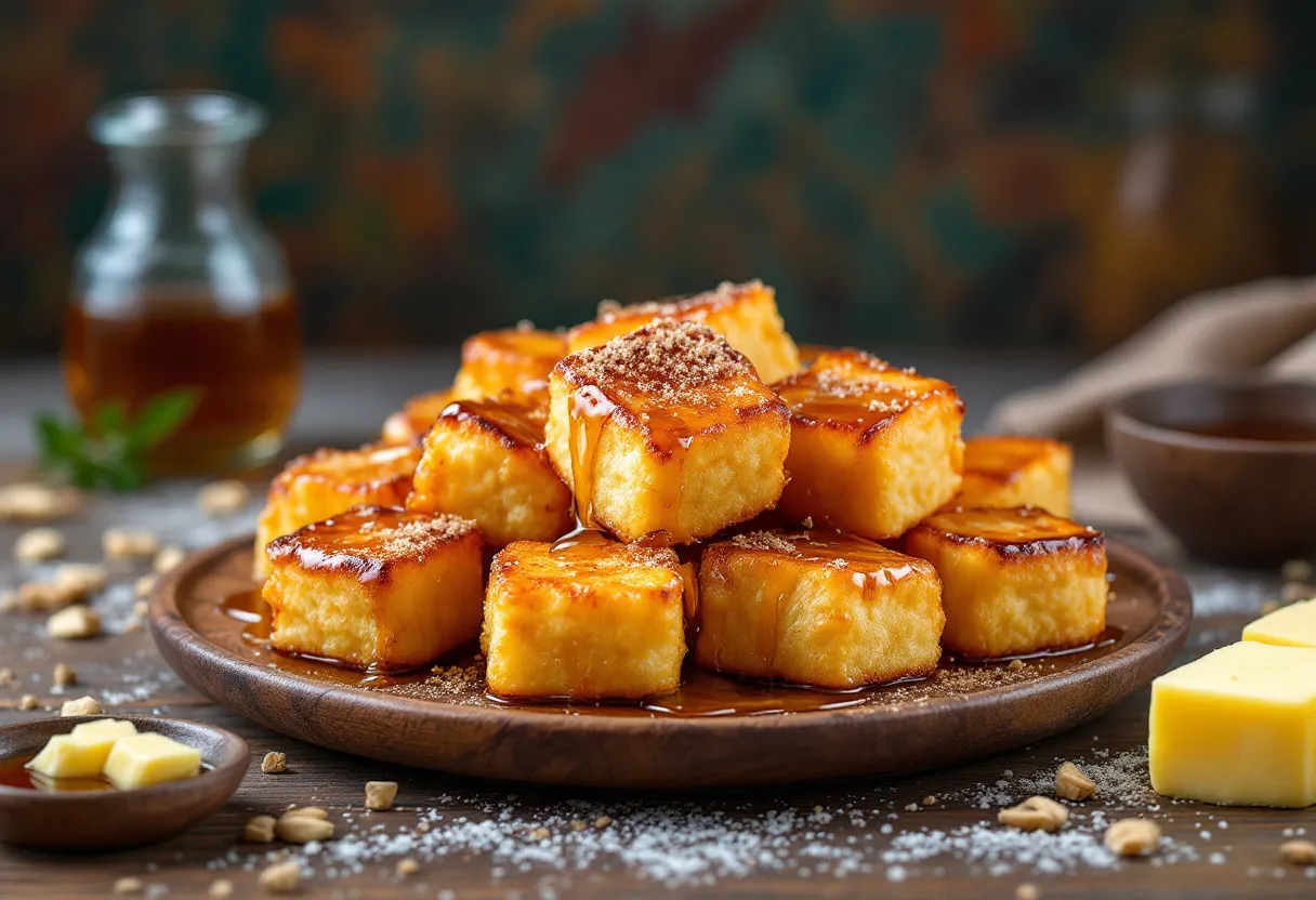 Maple Glazed Bannock Bites recipe image