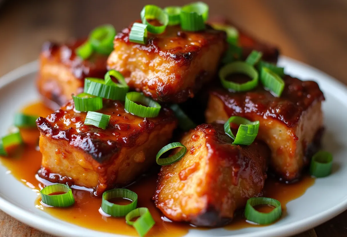 Maple Glazed Bison Bites recipe image