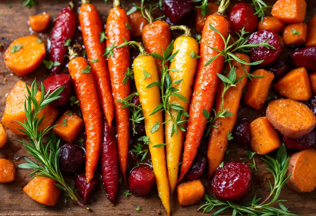 Maple Glazed Rainbow recipe image