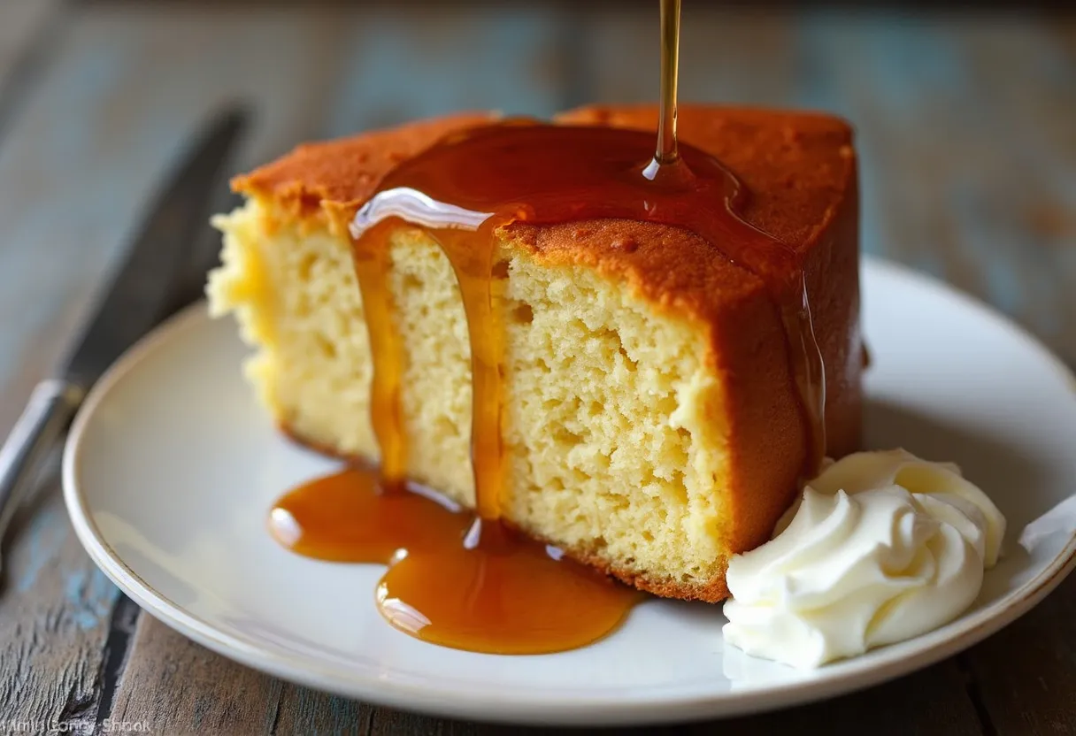 Maple Pouding Chômeur recipe image