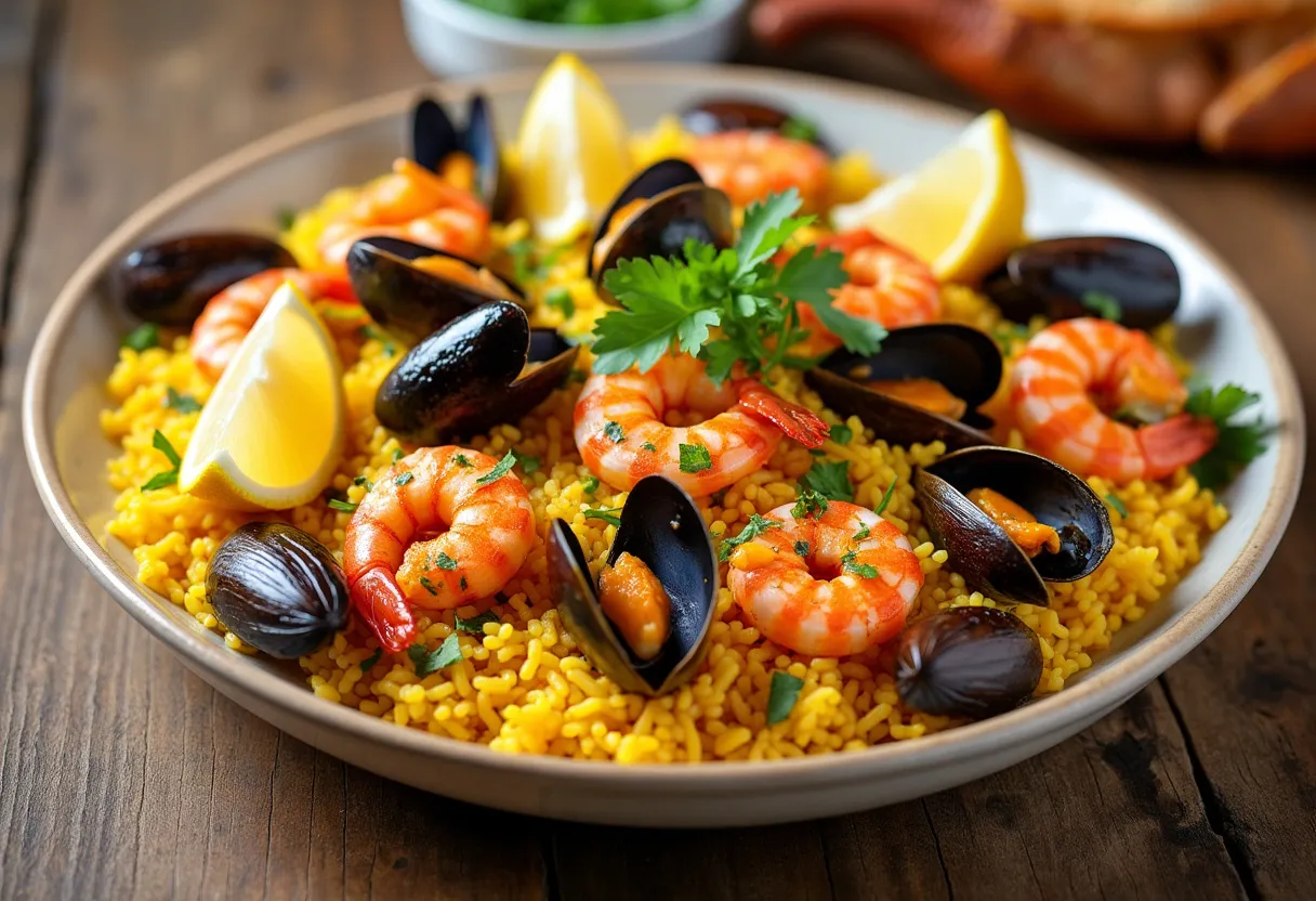 Marisquiño Paella recipe image