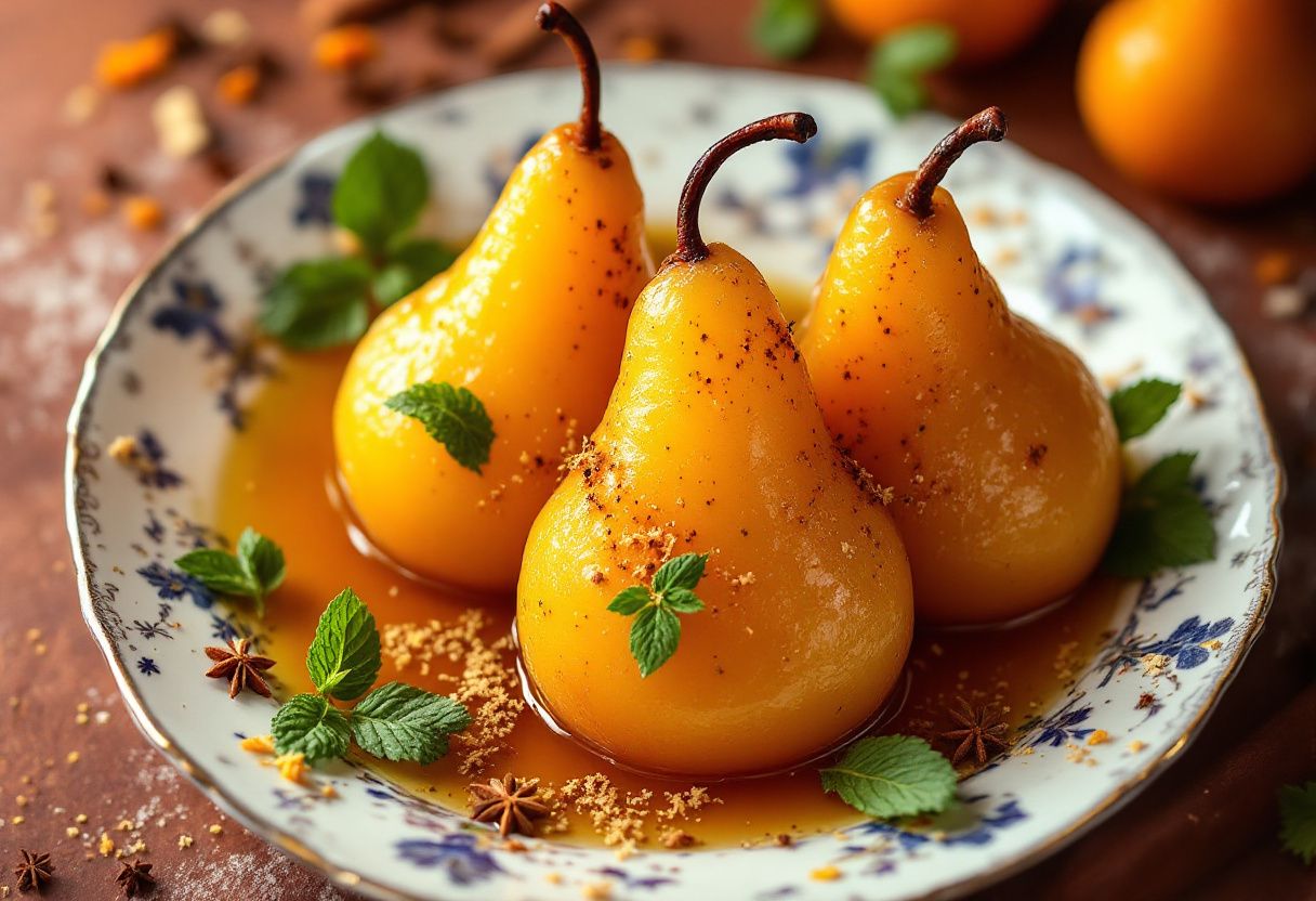 Marrakech Poached Pears