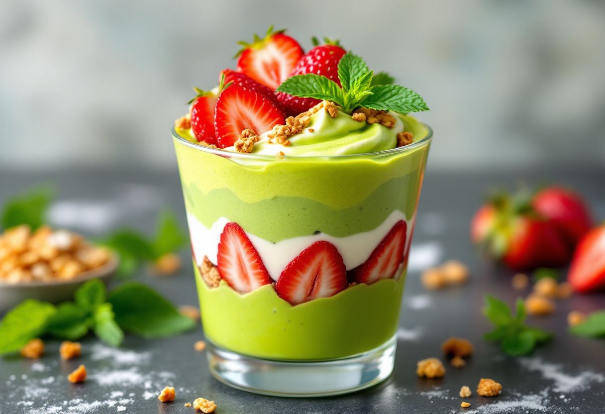 Matcha Hōjicha Parfait