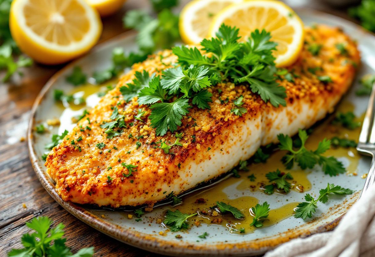 Mauritian Herb-Crusted Fish