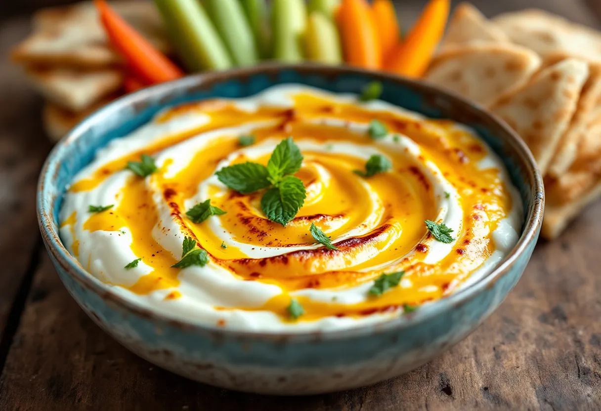 Melting Halloumi Dip