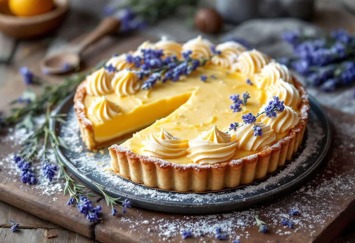 Miel et Lavande Tarte recipe image