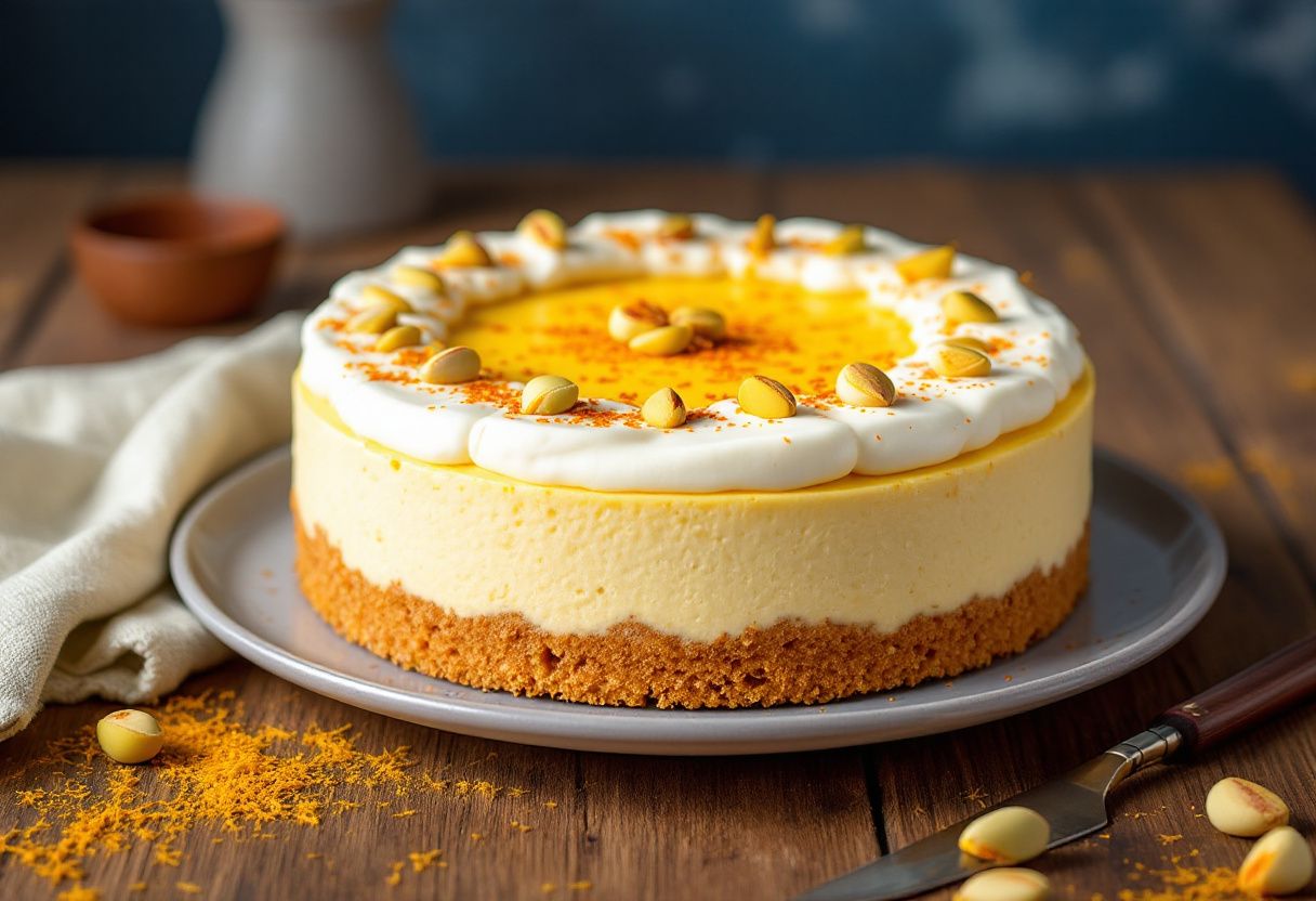 Mishti Doi Cheesecake recipe image