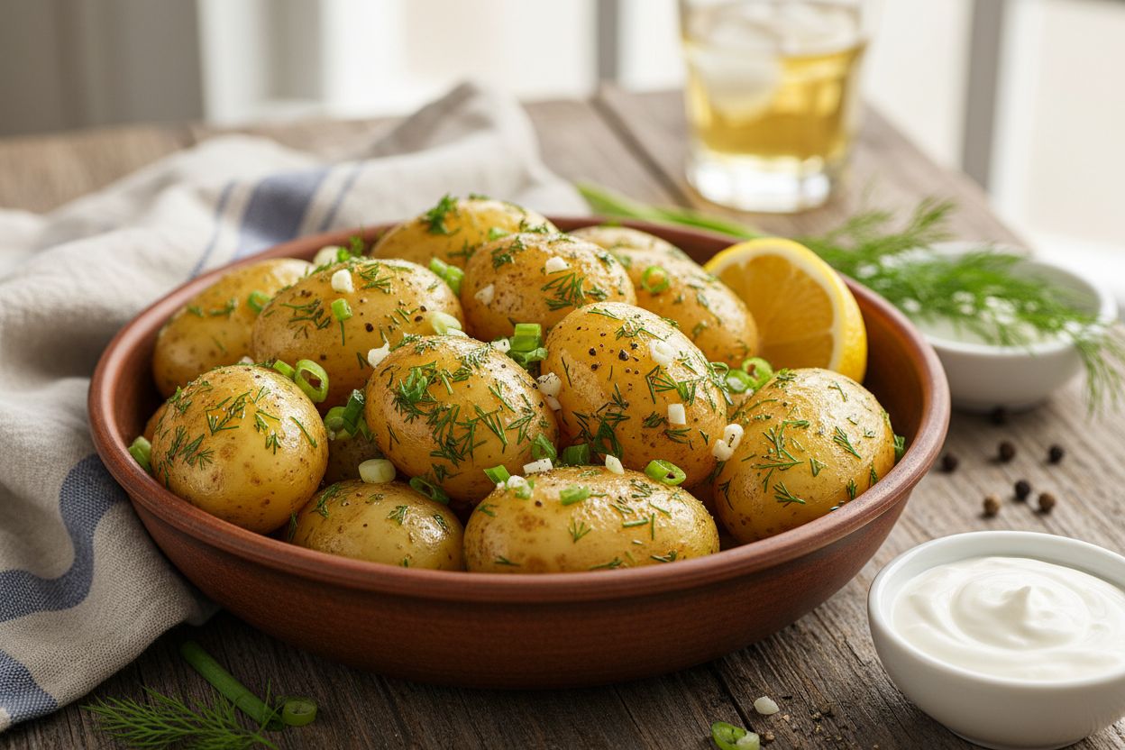 Molodaya kartoshka s ukropom recipe image