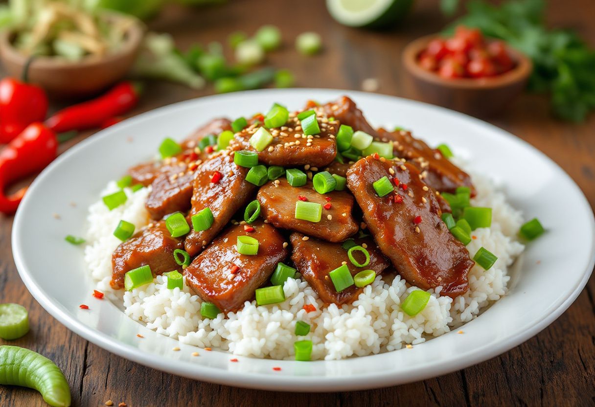 Mongolian Lamb Stir-Fry recipe image