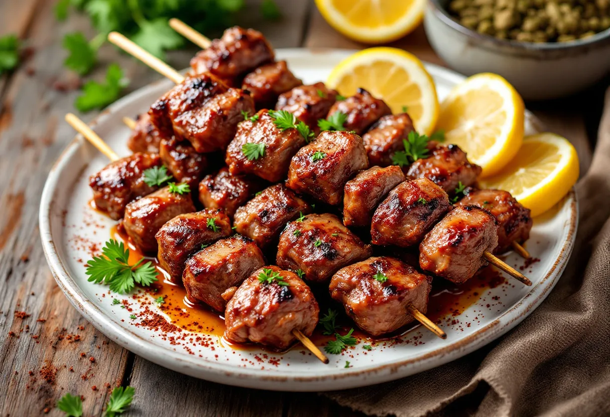 Moscow Shashlik Coated Lamb recipe image