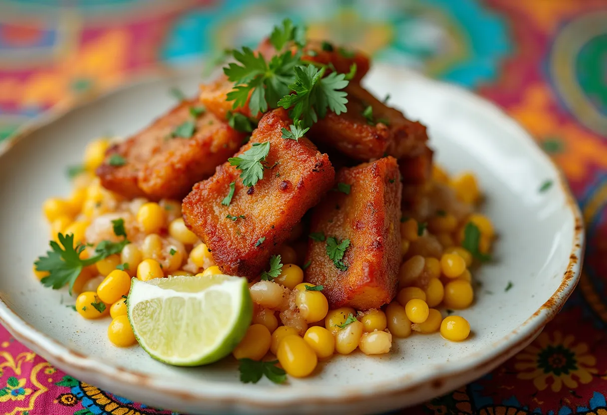 Mote con Chicharrón recipe image