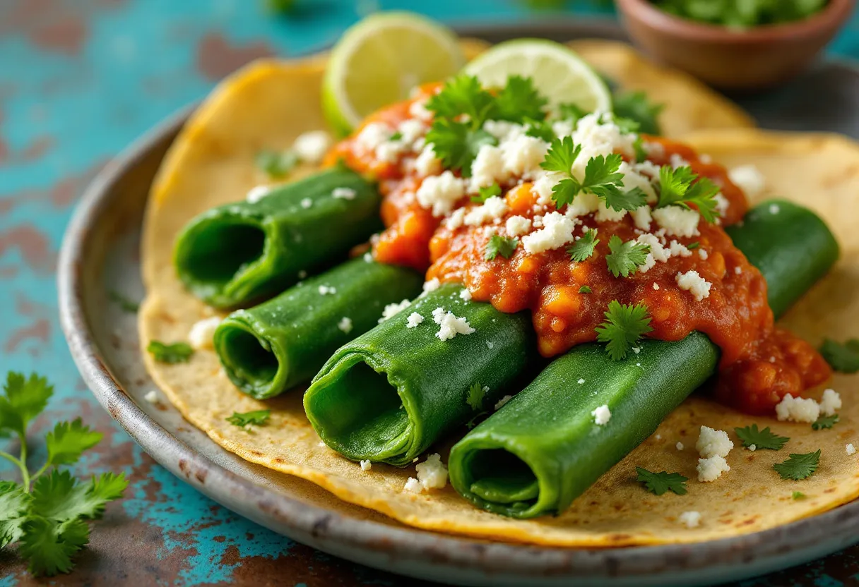 Nopales Enchiladas recipe image