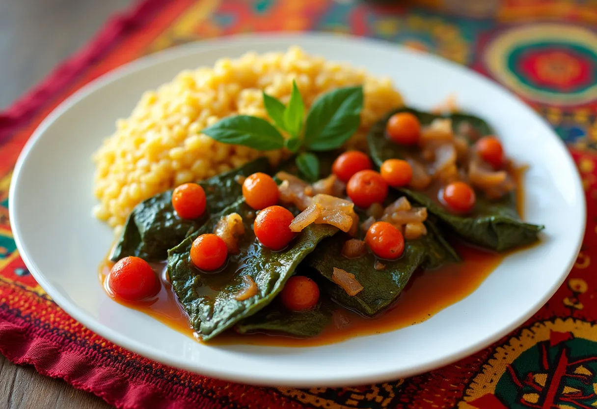 Nshima with Chibwabwa recipe image