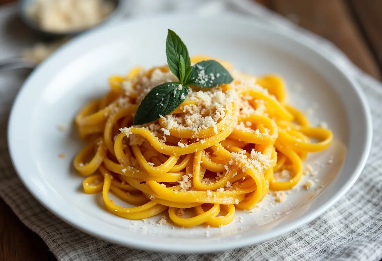 Nutmeg Squash Fettuccine recipe image