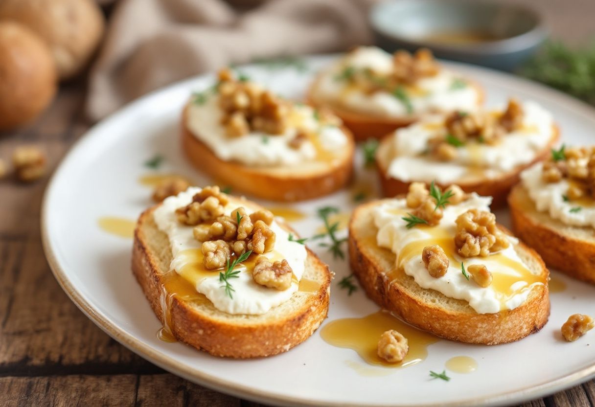 Occitan Miel Crostini