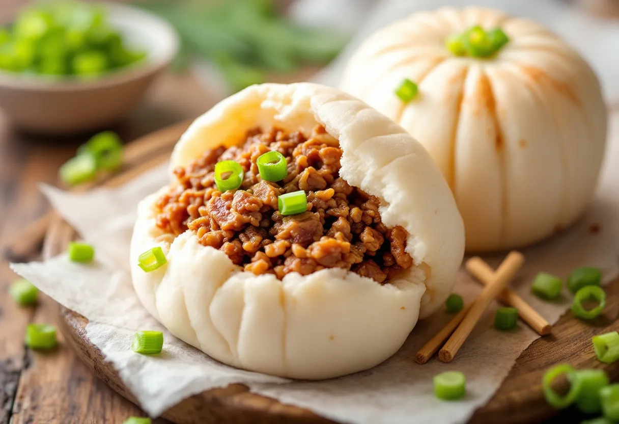Osaka Minced Pork Steamed Bun recipe image