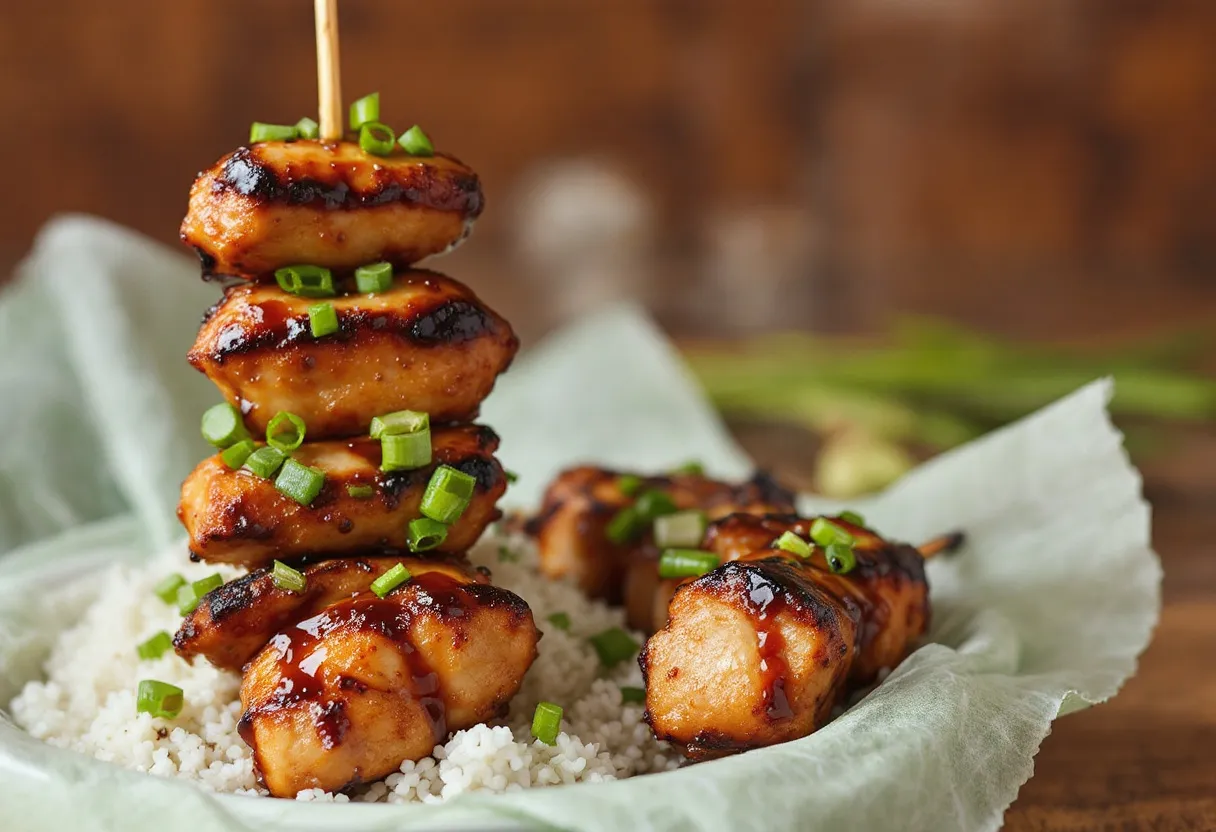 Osakan Miso Yakitori Skewers recipe image