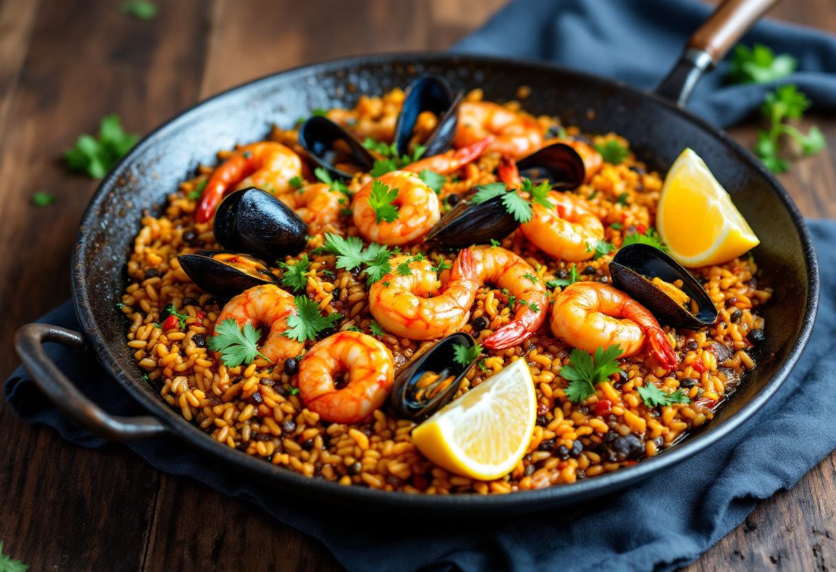 Paella Negre de Marisc