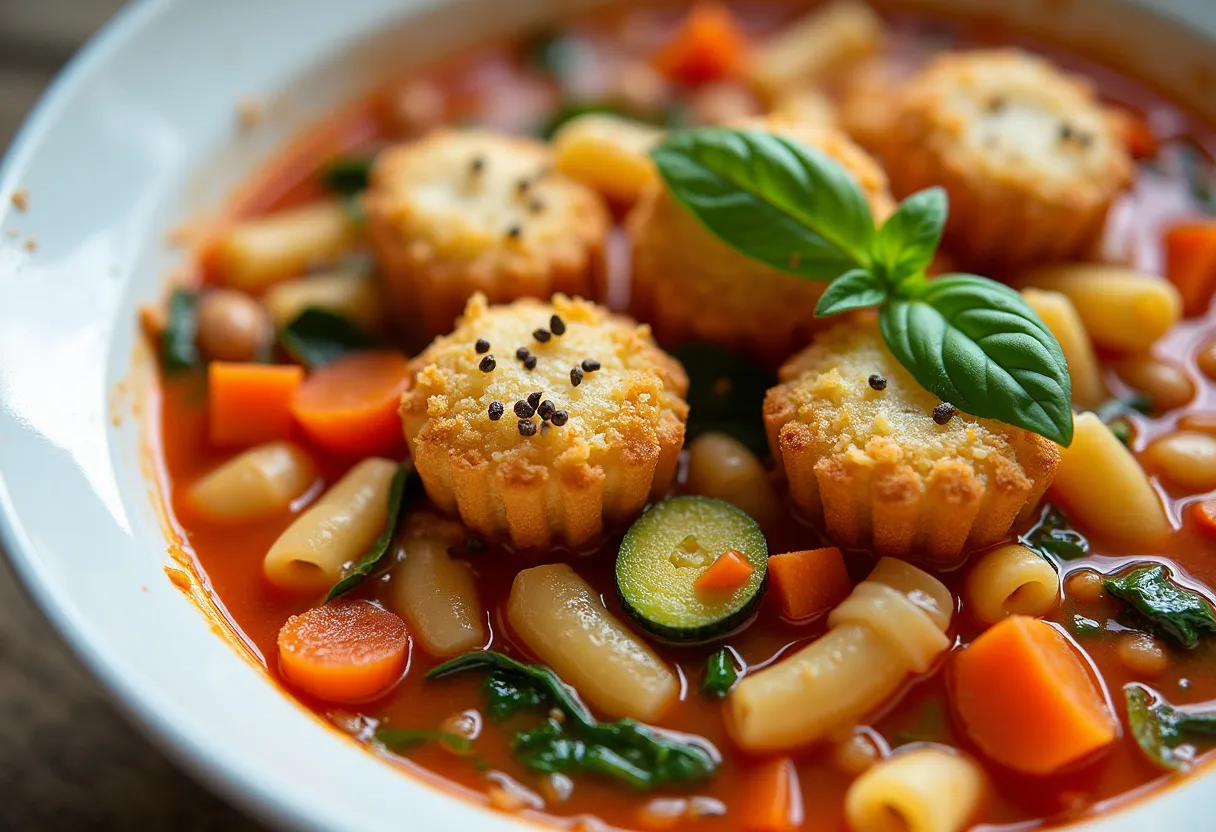 Pão de Queijo Minestrone recipe image