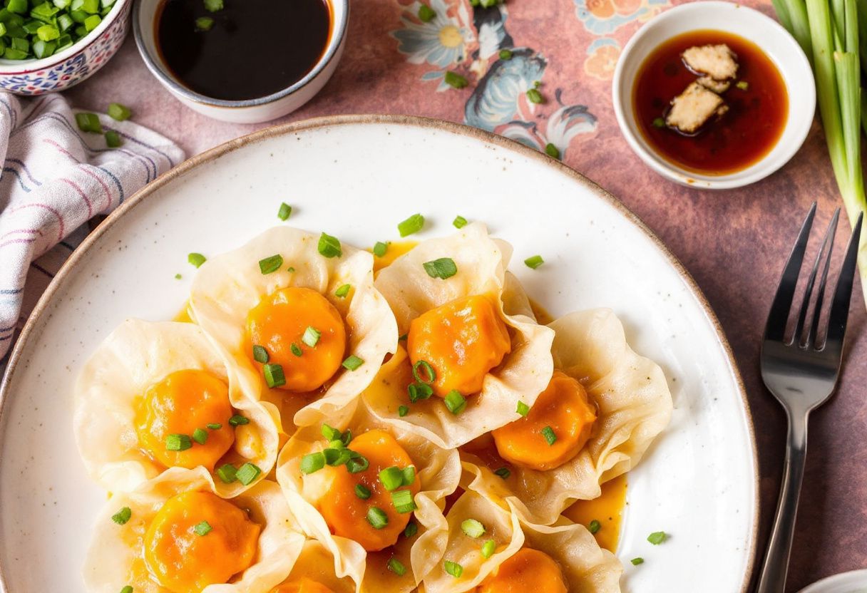 Papaya Soup Dumplings recipe image