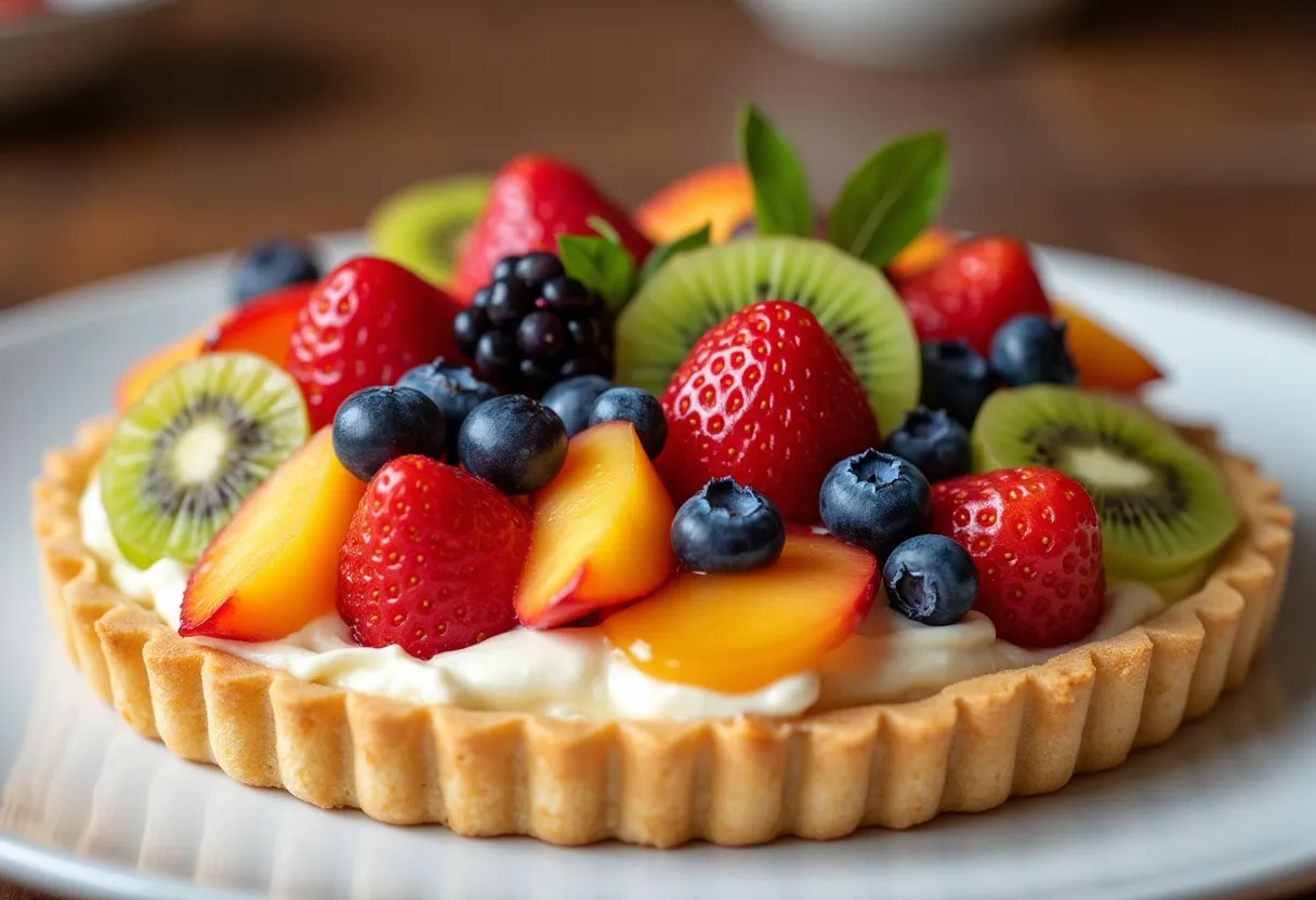 Pastel de Hojaldre con Frutas