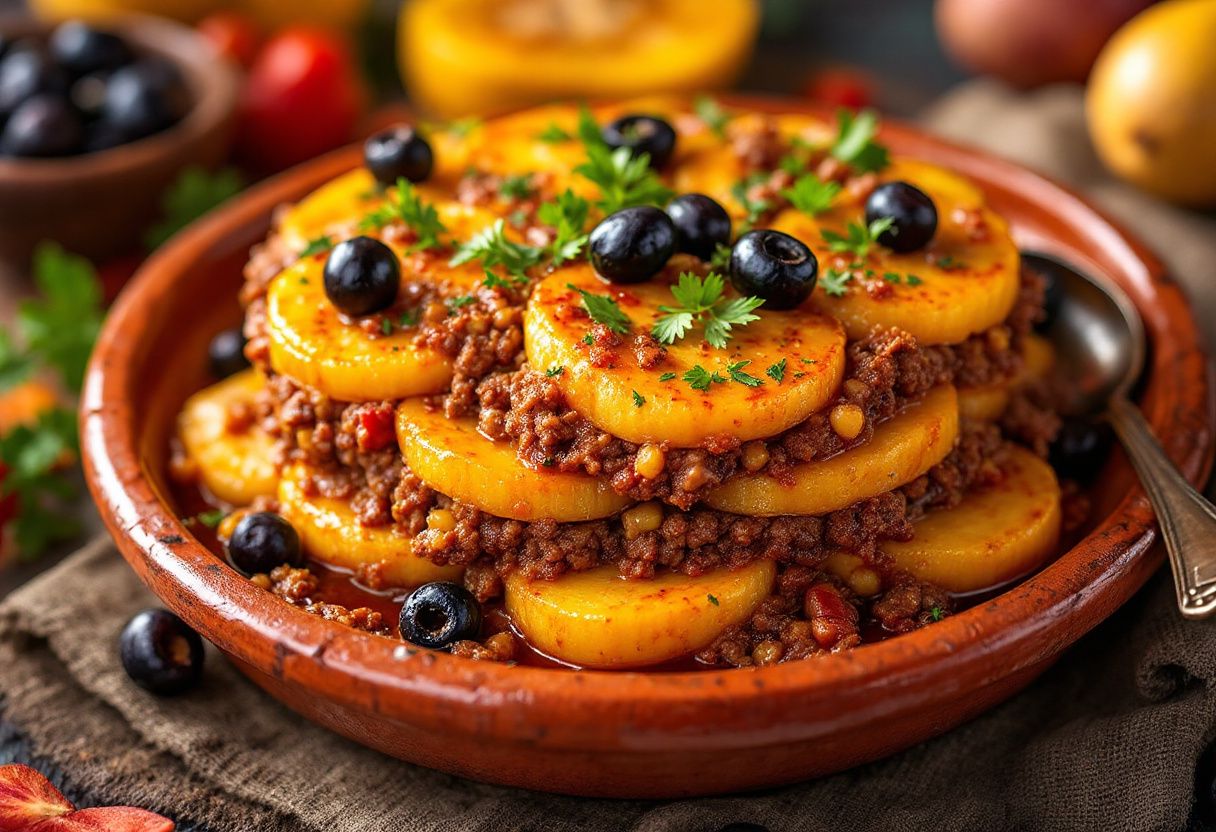 Pastelón de Plátano Maduro recipe image