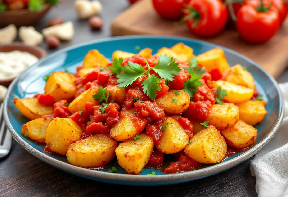 Patatas Bravas Elegantes recipe image