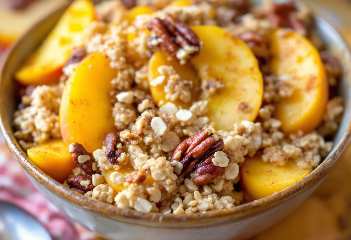 Peach Pecan Crunch recipe image