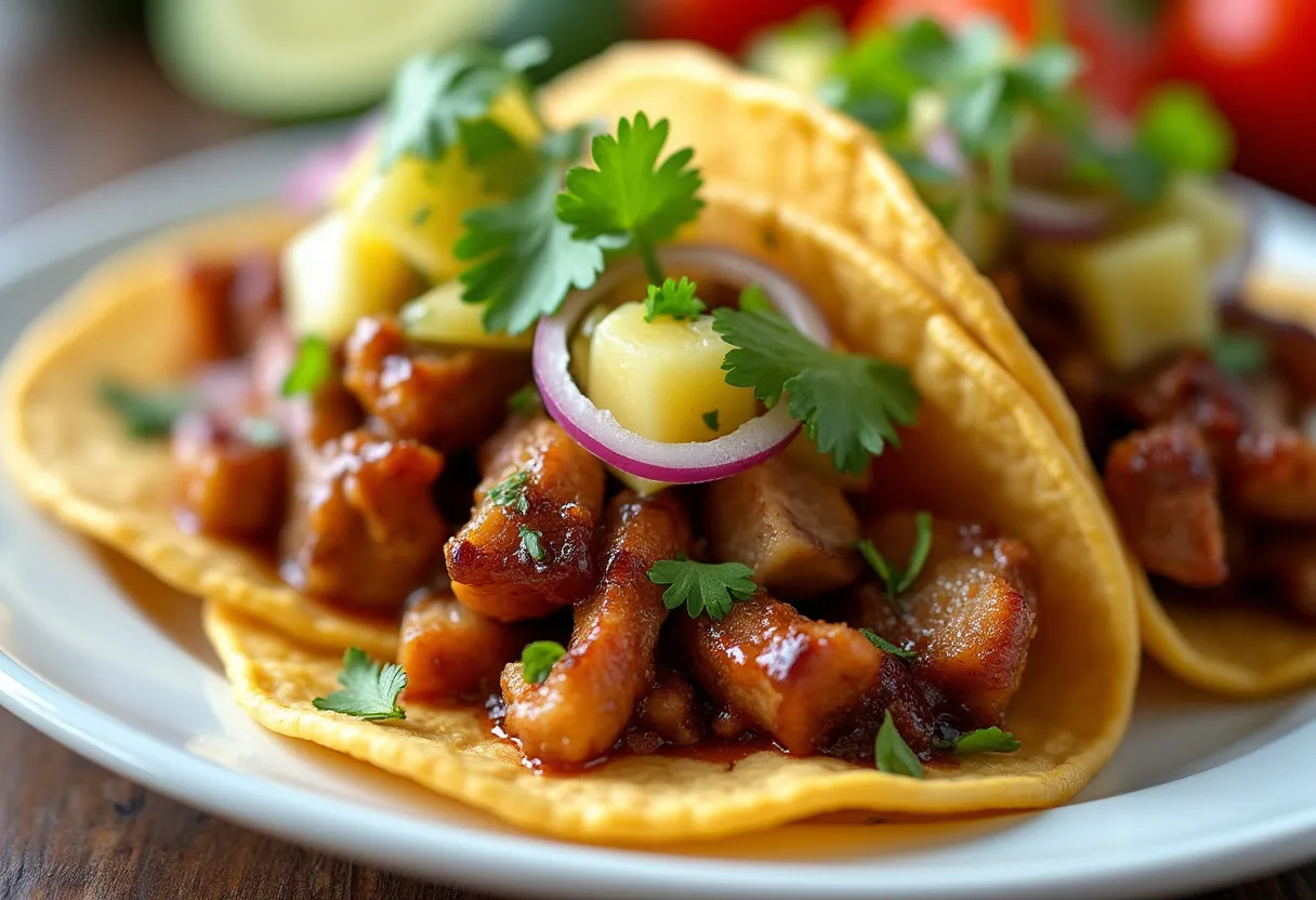 Peaty Tacos al Pastor recipe image