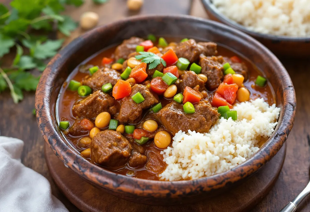Peppery Palm Nuts Stew recipe image