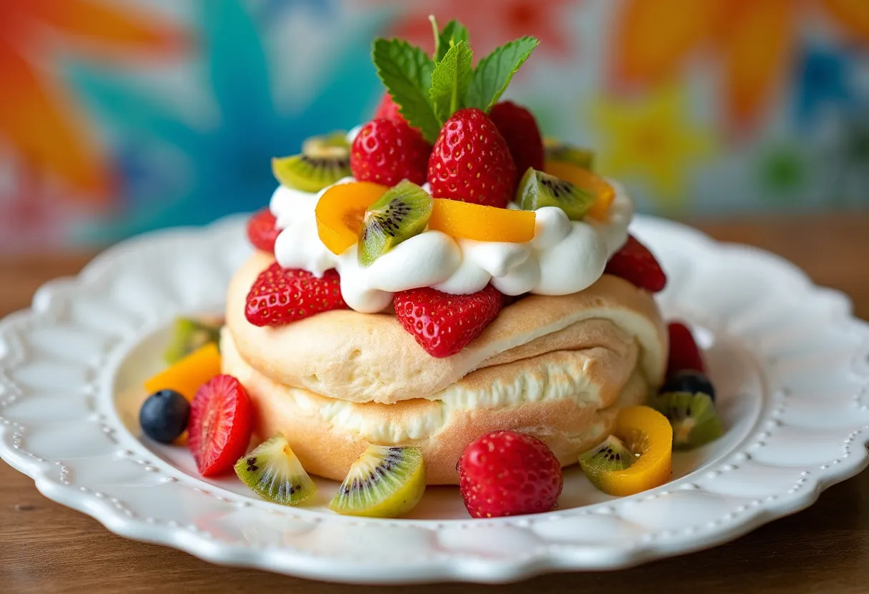 Perth Pavlova Roll recipe image