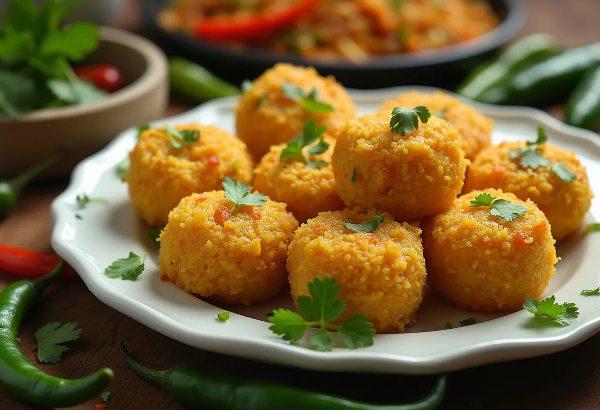 Pithla Khichdi Bites recipe image