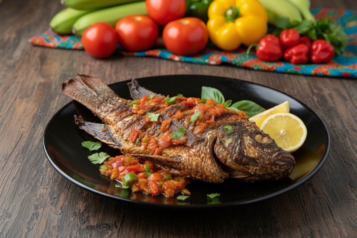 Poisson Braisé au Moyo