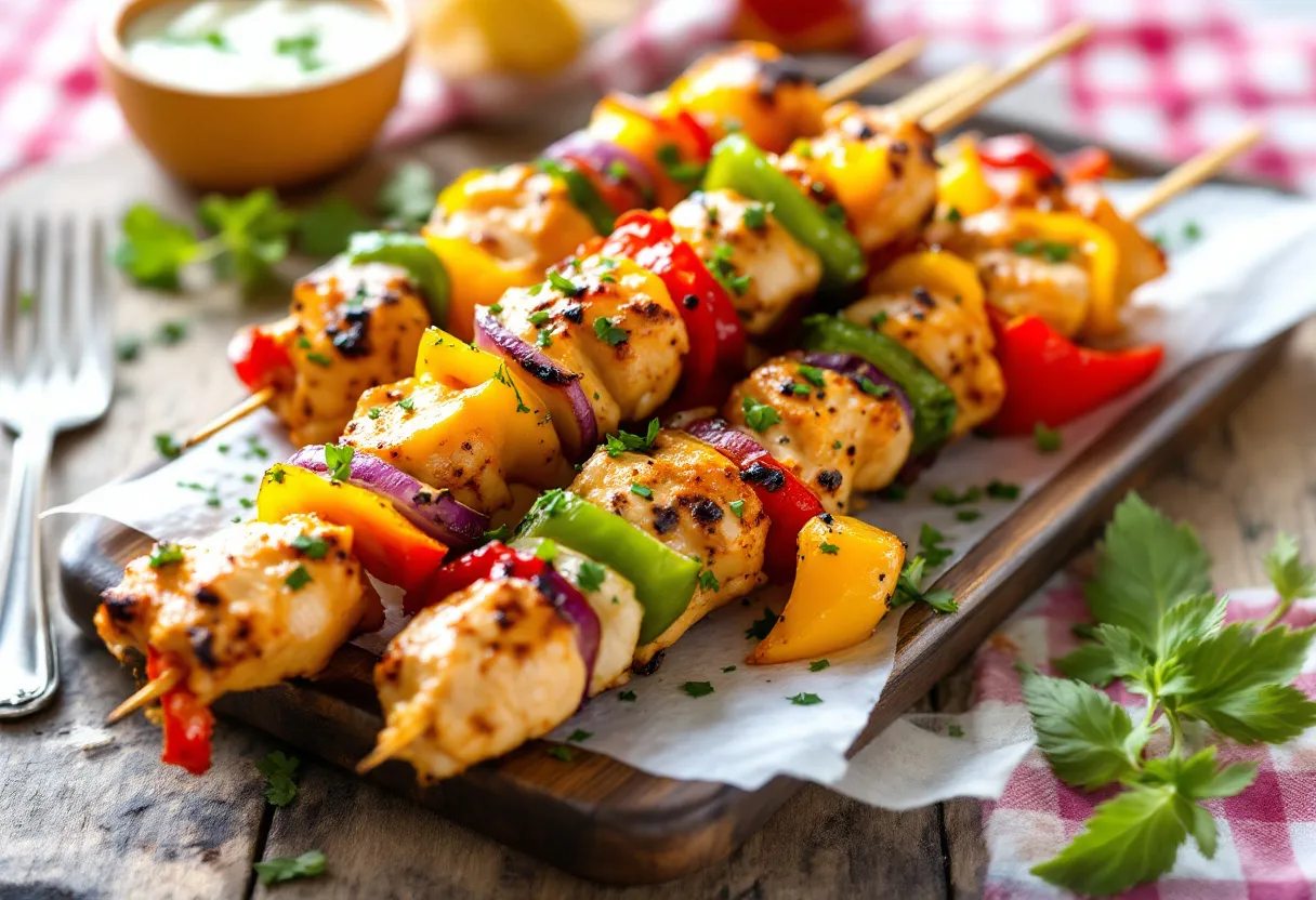 Prairie Yogurt Chicken Skewers recipe image