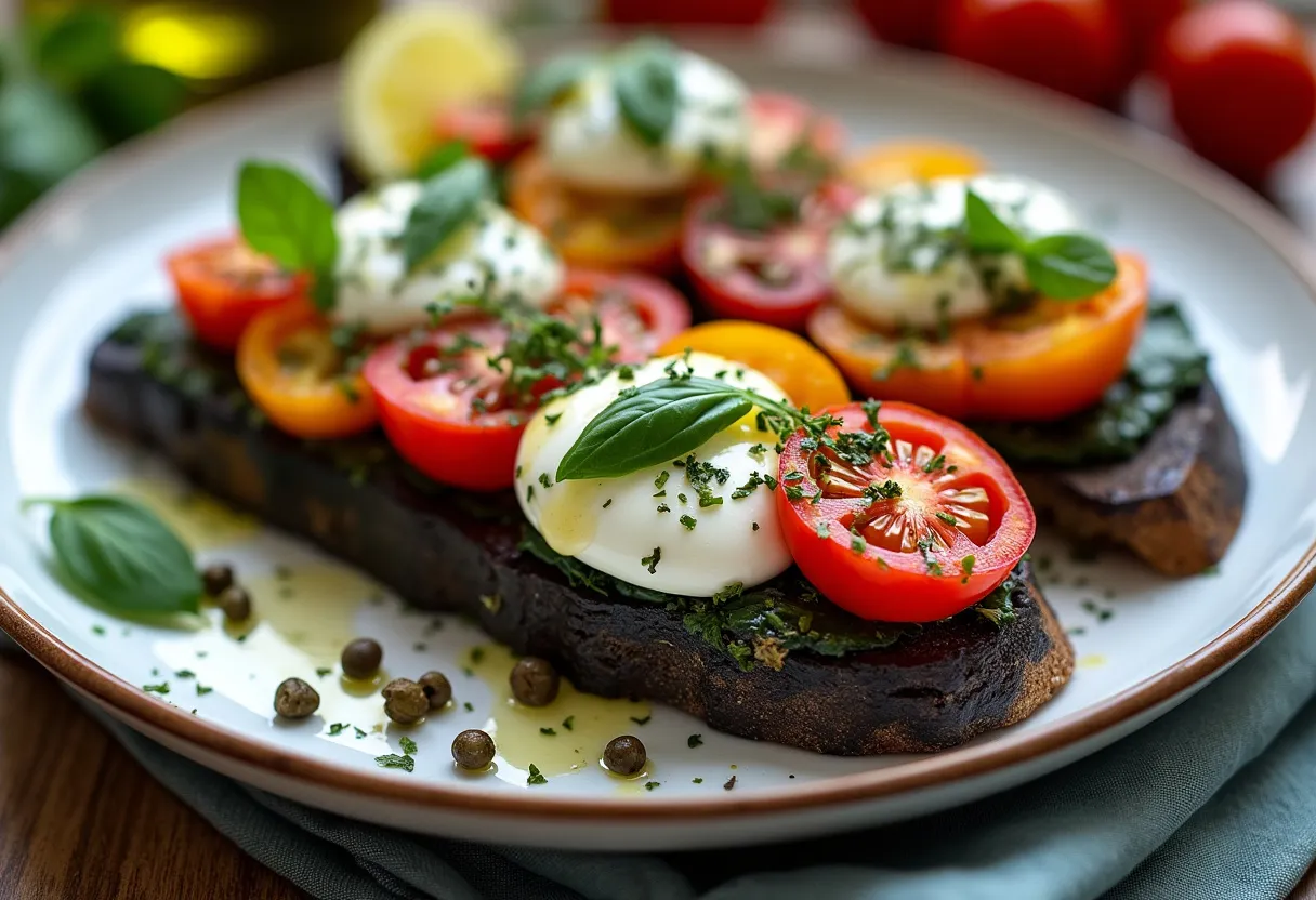 Provençal Charcoal Tartine recipe image