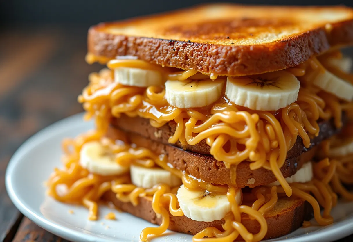 Ramen-banana Sandwich From Futurama Tv Show recipe image