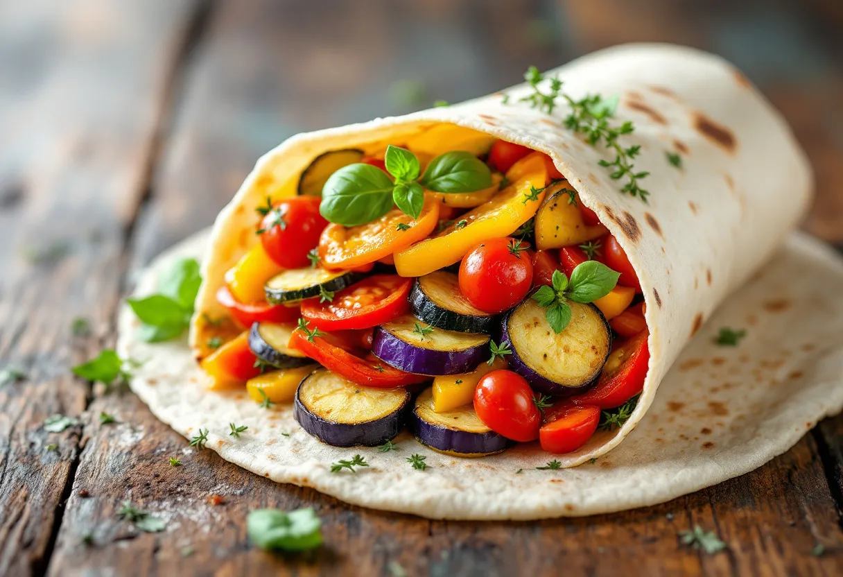 Ratatouille Provençal Wrap