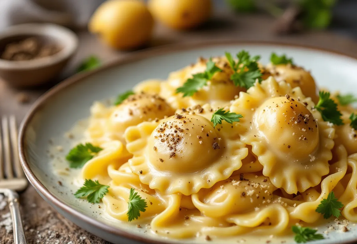 Ravioles du Royans à la Truffe recipe image