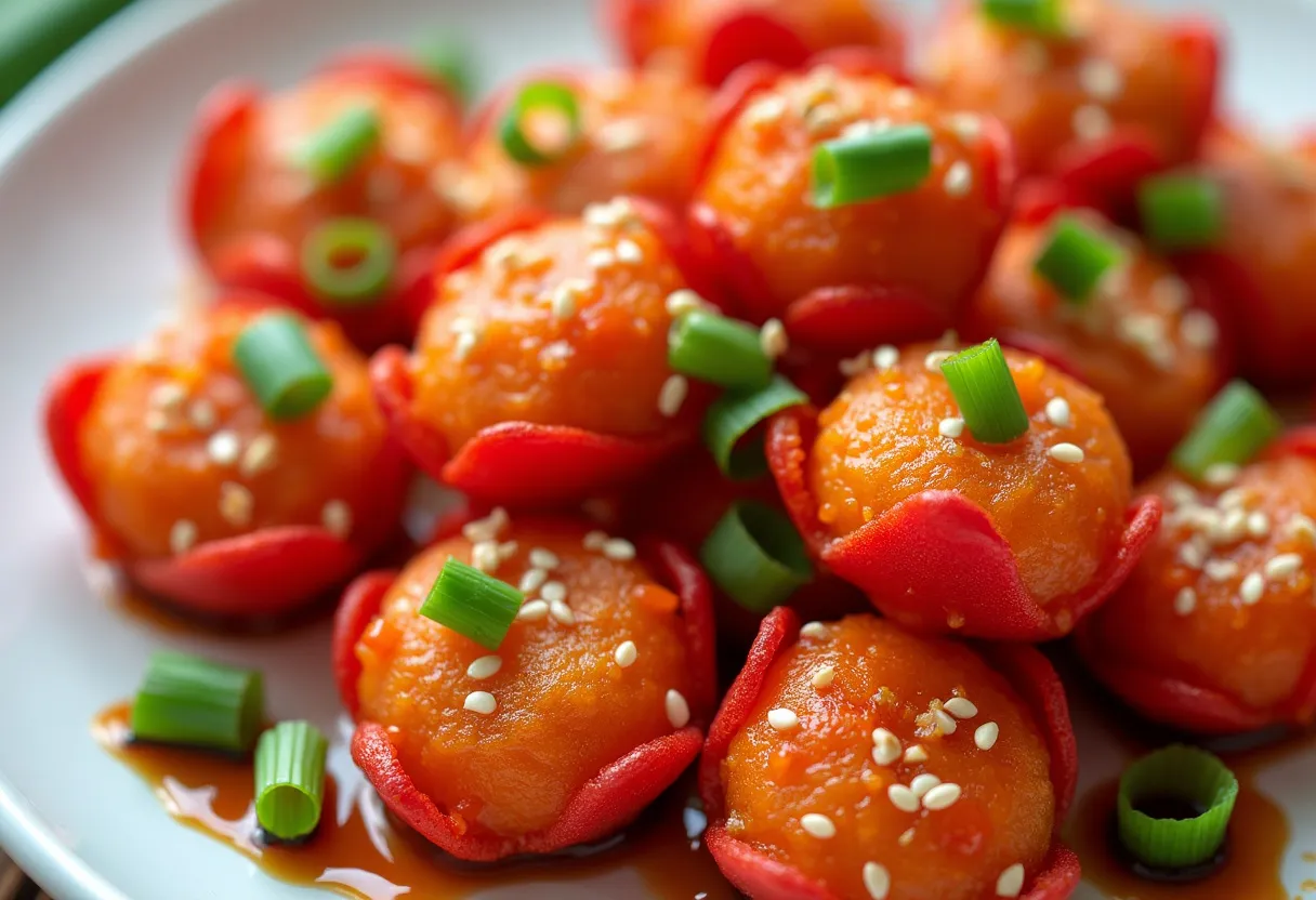 Red Pepper Lotus Bites