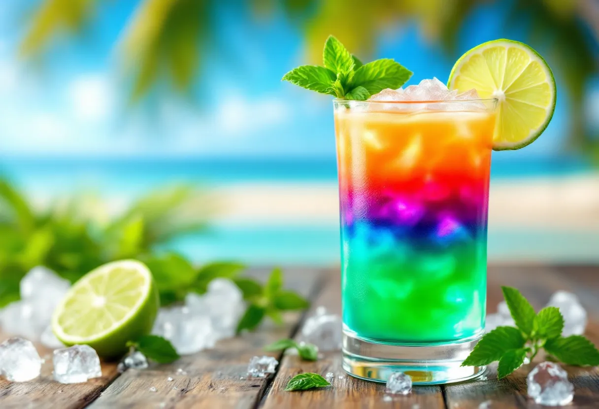 Rum Swizzle Vodka Splash