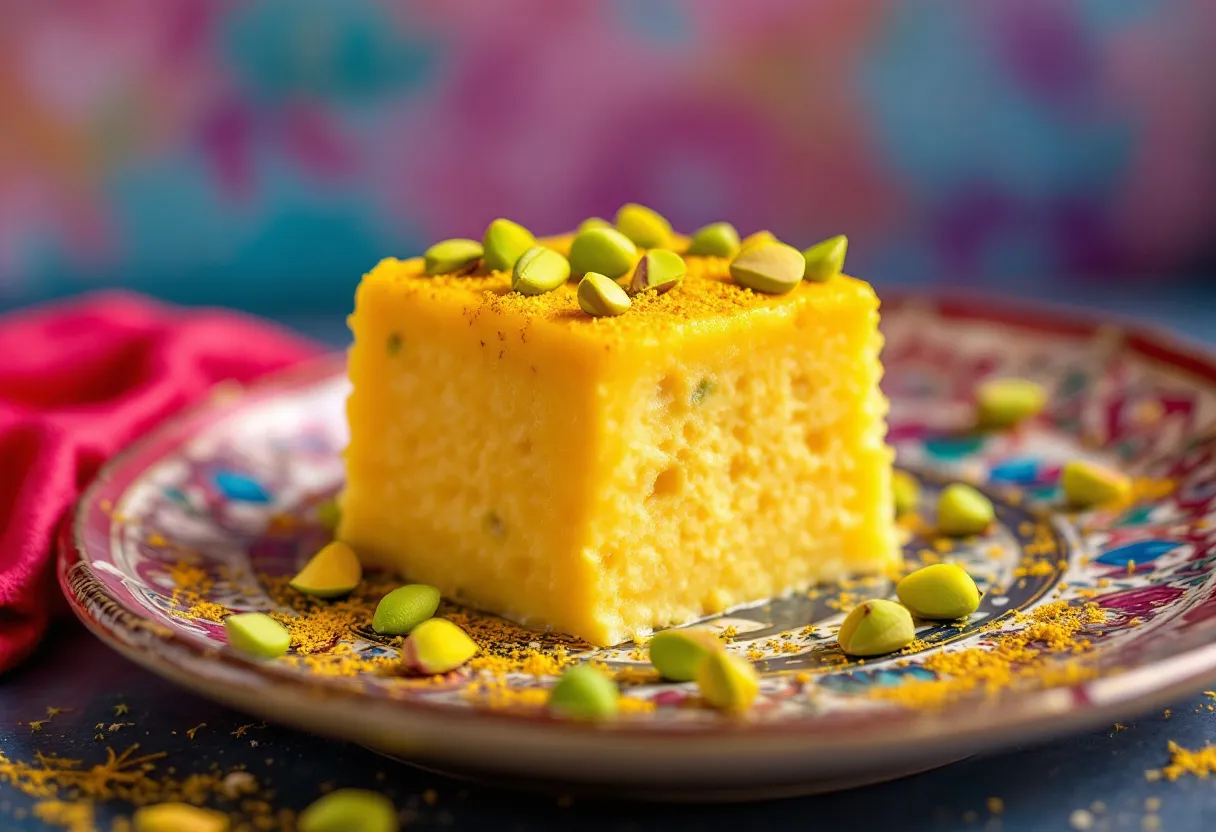 Saffron Pistachio Halva