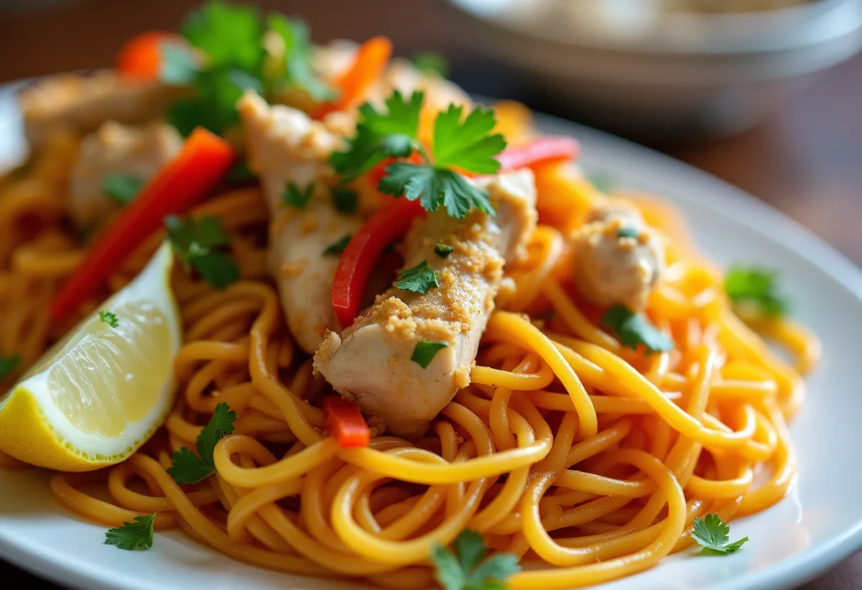 Saffron Serenity Noodles recipe image