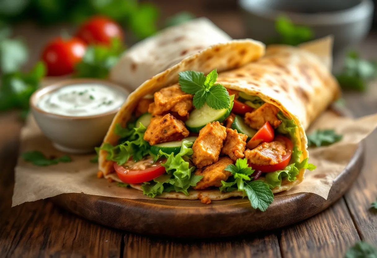 Sahawiq Chicken Wrap